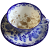 Cup with coffee grounds