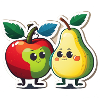 Apple and pear