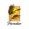 Paradise palm leaves