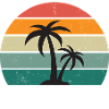 Sunset Palme Design
