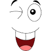 Zwinker Gesicht