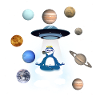 ufo,weltall,planeten,alien,astronaut,faultier
