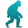 Bigfoot Sasquatch with sunglasses
