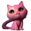 Chat rose sans chat