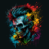 Apocalyptique Rainbow Punk Zombie
