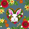 White Easter Floral Pattern