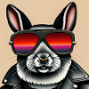 Biker Easter Sunglasses Leather Jacket