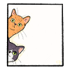 Nosey Cats art