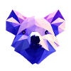 Koala Bear Polygon Design