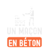 un maçon en béton