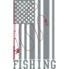 USA Flag Fishing 8 -