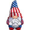 Gnome mit Volleyball oder Beachvolleyball