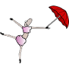 Danser Tegneserie Får med paraply