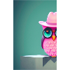 Owl with hat