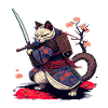 chat samouraï