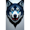 blauer Wolf
