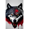 Blutrünstiger Wolf