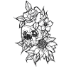 Ugly Skull // Wayward Skull // Illustration