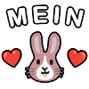 Mein Hase rosa mit Herzen ❤️🐰❤️