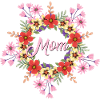 Mama - mit Blumen