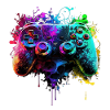 Neon Gaming Controller / Kontroller