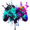 Neon Gaming Controller / Kontroller