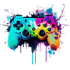 Neon Gaming Controller / Kontroller