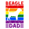 Beagle Dad LGBTQ Rainbow Flag