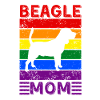 Beagle Mom LGBTQ Drapeau arc-en-ciel