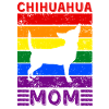 Chihuahua Maman LGBTQ Drapeau arc-en-ciel