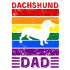 Dachshund Dad LGBTQ Rainbow Flag