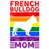 French-bulldog Mom LGBTQ Rainbow Flag