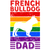 French-bulldog Dad LGBTQ Rainbow Flag