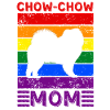 Chow-chow Maman LGBTQ Drapeau arc-en-ciel