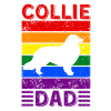 Collie Dad LGBTQ Rainbow Flag