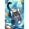 Cat Swimming Anime Manga
