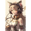 Anime Cat Girl Manga Otaku Waifu
