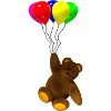 Bär mit Balloons