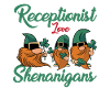 Drôle de réceptionniste Saint-Patrick