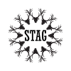 Couronne de cerf - Noir