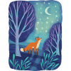 Kleiner Fuchs im Mondschein-T-Shirt
