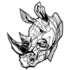 Rhinoceros // Ilustration // Papachyderms