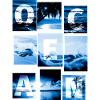 Cyanotypische Ocean Collage