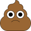Sad poop emoji