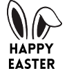 Happy Easter - with rabbit ears