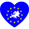 Europe Love Heart