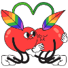 cherry, queer, cherry, hugging