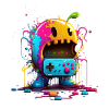 Arcade Neon Gaming Monster