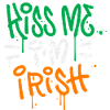Kiss Me Irish Ireland Graffiti