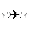 Flugzeug Herzschlag Pilot